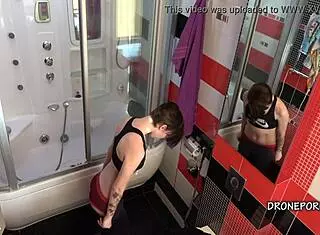 Anna Caught on Spy Cam in Bathroom