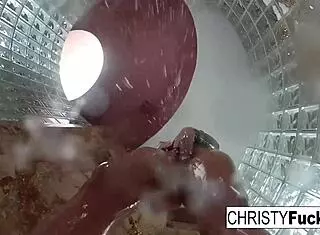 hot shower bts fun with christy dahlia and ivan 😏