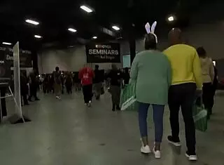 Anastasia Dior and Da Edison celebrate the 15th anniversary of Exxxotica 2023 in New Jersey with holiday vibes! 🎉