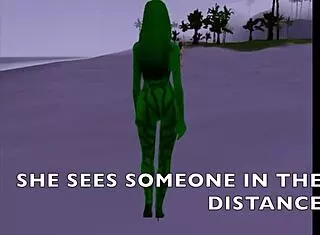 in s3d ep 15, aliens explore pussy with monster