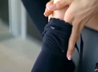 Petite russian teen adel morel strips naked brunette body