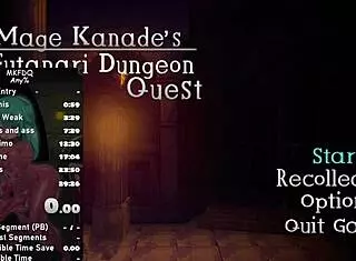In this hentai game, Mage Kanade's futanari dungeon quest unfolds with intense anime-style encounters and quests.