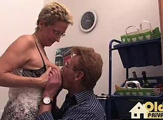 Old couple shares amateur moments