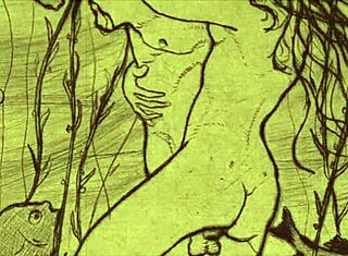 Animação erótica vintage com charme retrô