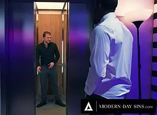 Modern-day sins - gizelle blanco rough dped in elevator