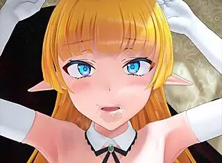 Elf Girl Gets Ass Fucked and Cummed in MMD Hentai Anime
