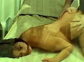 the finger in her pussy makes her so horny, so he fucks her lucky ass