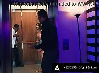 Modern-day sins - gizelle blanco rough dped in elevator