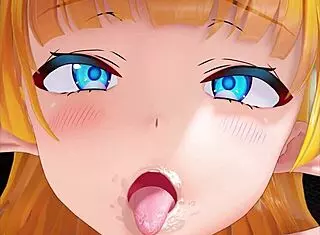 Elf Girl Gets Ass Fucked and Cummed in MMD Hentai Anime