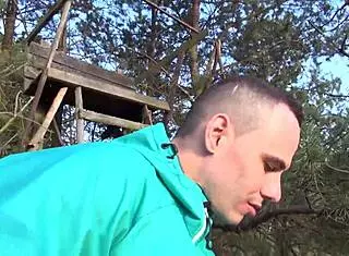 Intense Public Hardcore with Skinny Young Blonde