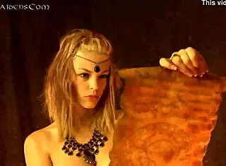 Ritual Masturbation With Candles Outdoors