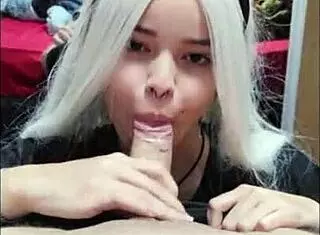 white moon deepthroated me from balls to head in that white wolf scene 😍