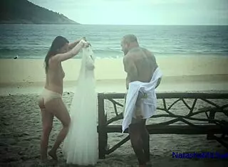 Ever Seen a Real Amateur Couple Renew Vows with Beach Sex?  
