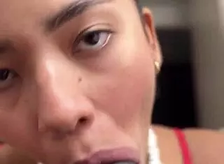 Pornstar Latina Sucks Big Black Cock In POV With Friend