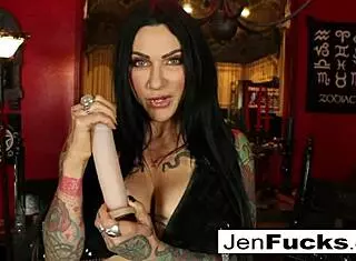 Tattooed Babe Gives Jerk Off Instructions