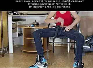 Young Gay Boy Jerks His Cock