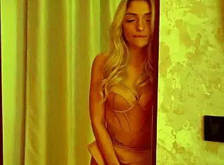 I spied on aurora bitch masturbating and joined her first lesbian experience