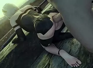 A2 Hentai: Anime Beauty Rides And Gets Bent Over For Doggystyle, Footjob, And Anal Action