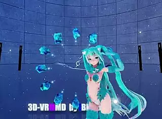 this blue k nights ray-mmd 3d vr180 cat fate cosplay features adult miku girls