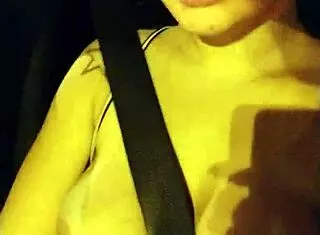 brunette amateur shows big tits in sao paulo traffic