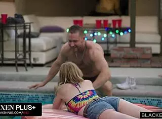 Blackedraw college girls dive into wild BBC gangbang action