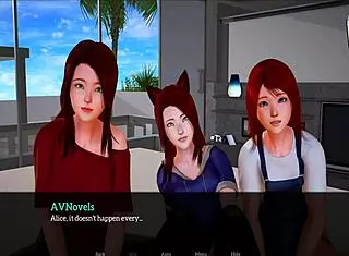 My New Family Adventures with Redhead Cartoon 😊