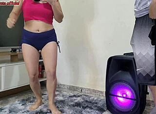 Min vackra styvdotter dansar och jag är besatt av att knulla henne utan kondom