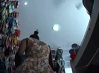 Hidden voyeur captures amateurs in skirt upskirt action