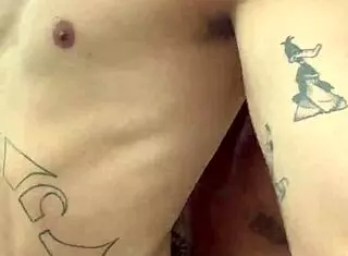 Guys fucking bareback on the beach in outdoor scene