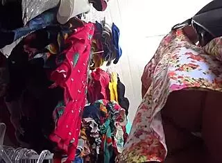 Hidden voyeur captures amateurs in skirt upskirt action