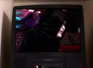 blonde enters bdsm mansion to suck cocks through glory hole