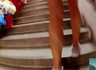 Petite Teen 18+ Bound In Rough Bondage Outdoor