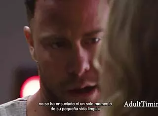 Classy Blonde Cheats with Mechanic in Garage