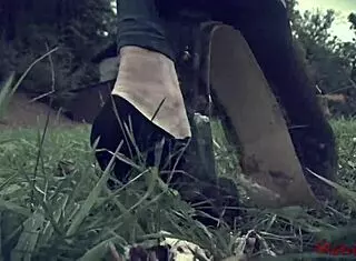 Mistress Teases Dirty Worm with Feet Shoes