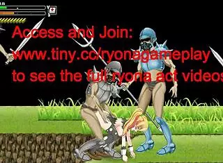 Cute Blonde Girl in Hentai Sex with Soldiers in Battle