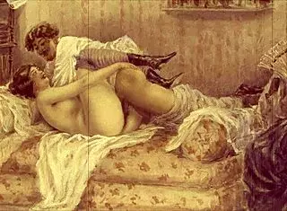 Vintage Erotic Illustration from Retro Comic Anime Hentai Cartoon