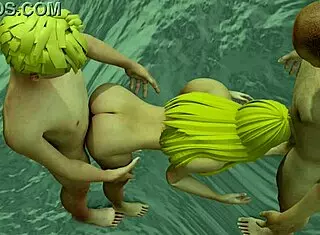 lulu entertaining family with big tits and ass in hentai anime