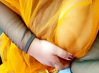 experiencing intense sensations with her indian girl