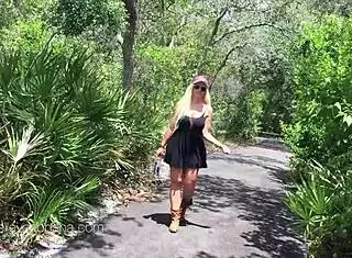 Bold Pussy Play Session In Outdoor Park Where Kelley Cabbana Masturbates Publicly!