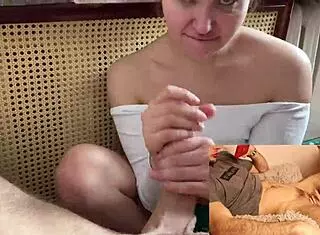 Marycandy catches him watching porn for deepthroat POV