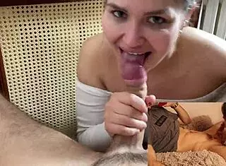 Marycandy catches him watching porn for deepthroat POV