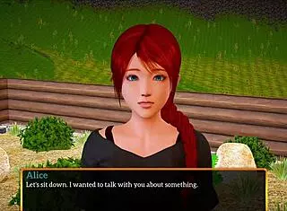 Redhead teen with small tits feels emotional in new family