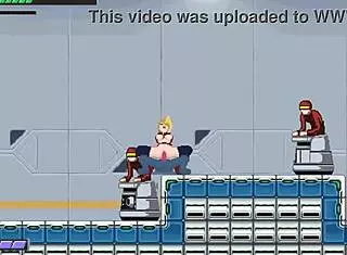 cute blonde fucks men in hentai game