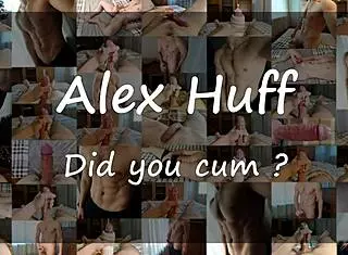 Asmr big dick jerking and cumming compilation