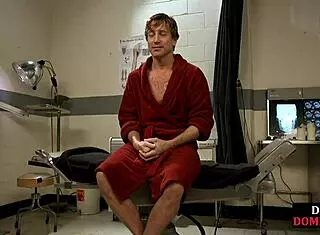 Strict busty nurse domme punishing sub with her whip!