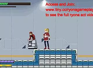 cute blonde fucks men in hentai game