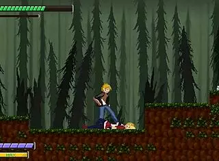 cute blonde fucks men in hentai game