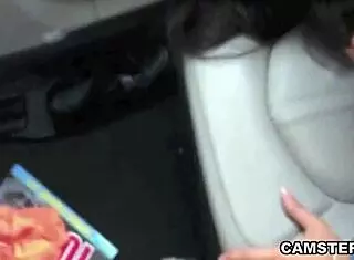 Amateur Latina Fucked Hard in Backseat for Cash