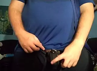 I masturbate with my chastity cage