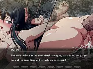 Bound Samurai In Outdoor Gangbang Adventure Part 4